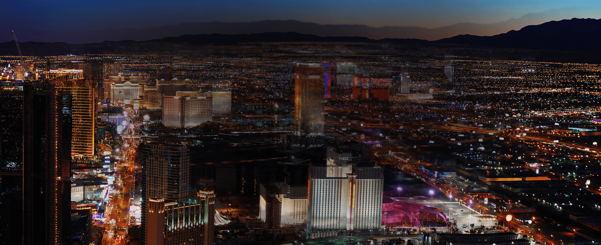 Las Vegas HVAC service Comfort Masters skyline night cooling heating repair 702-869-8093 professional technicians