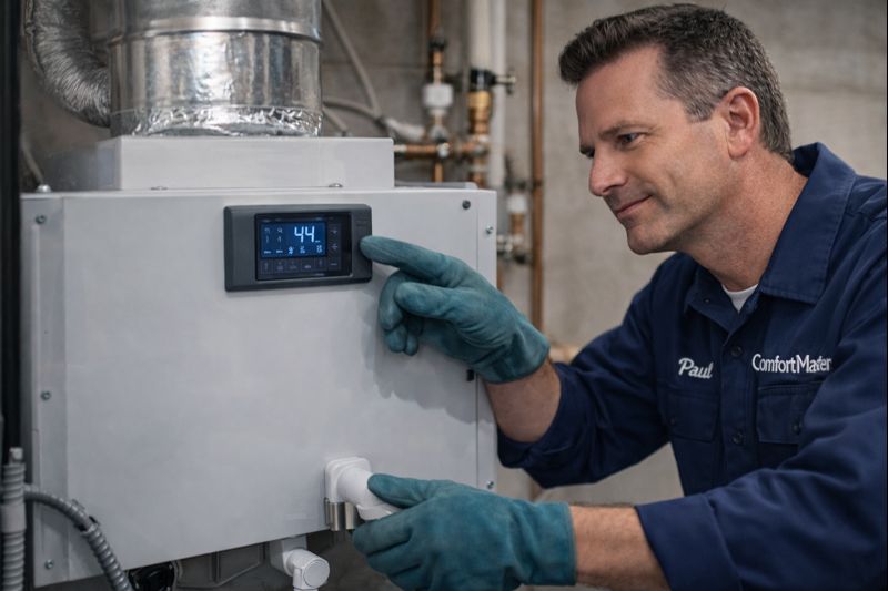 Las Vegas humidifier installation improve indoor comfort reduce dryness Comfort Masters 702-869-8093 IAQ experts