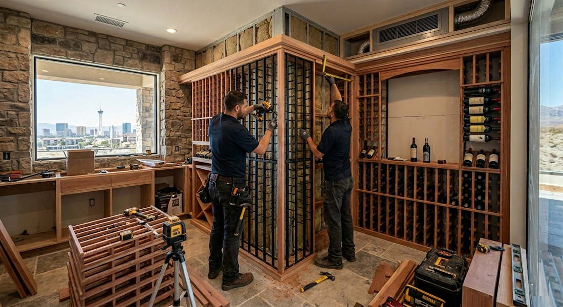 wine cellar installation las vegas 702-869-8093