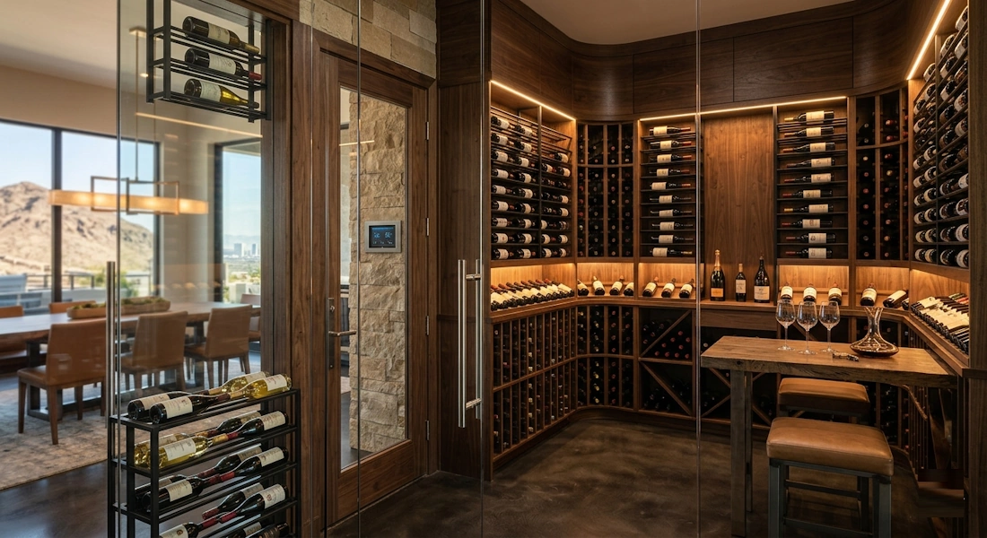 wine room design las vegas 702-869-8093